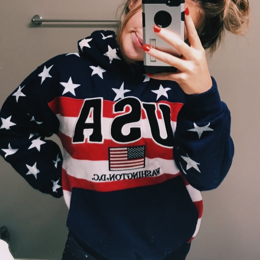 american flag dc hoodie!!
